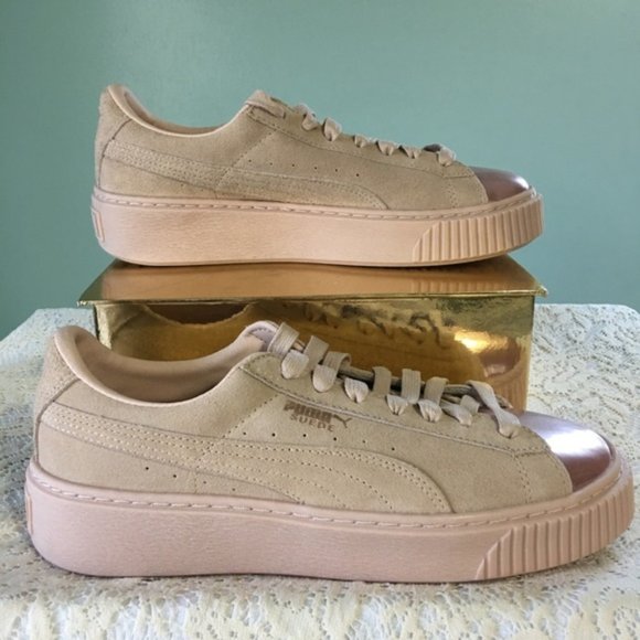 puma suede rose gold